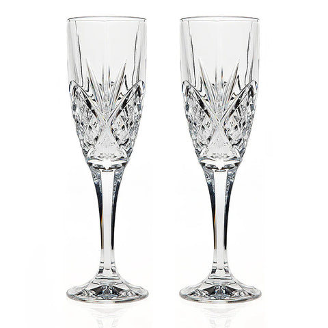 DUBLIN CRYSTAL FLUTE SET OF TWO