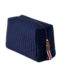 BOXY COSMETIC POUCH NAVY S