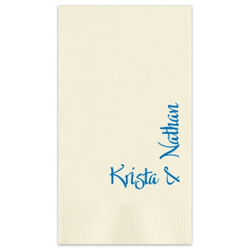 TWO NAMES GUEST TOWEL NAPKINS
