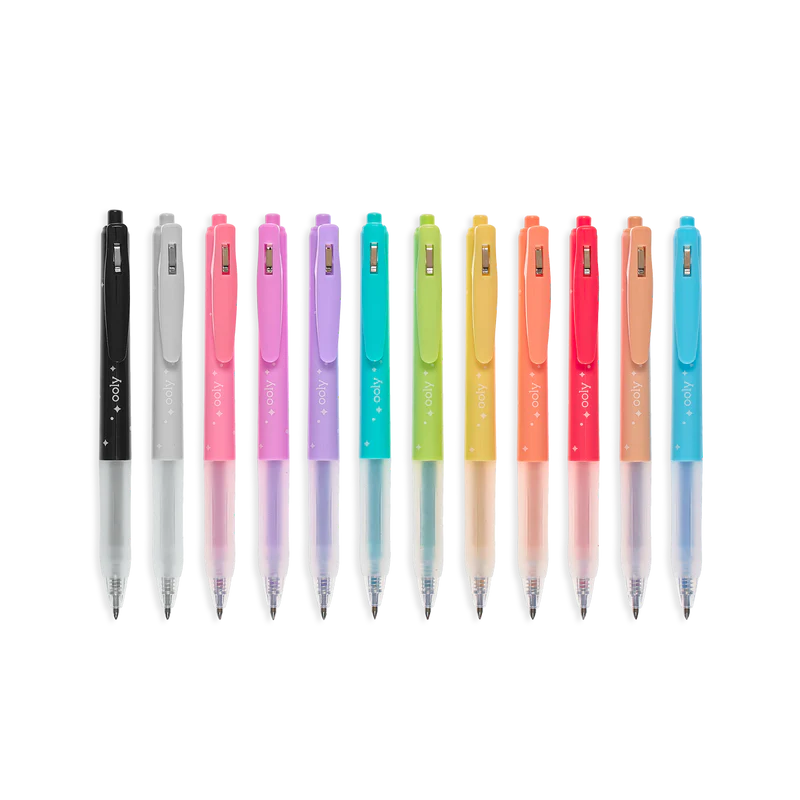 RETRACTABLE GEL PENS SET OF 12 Chinola