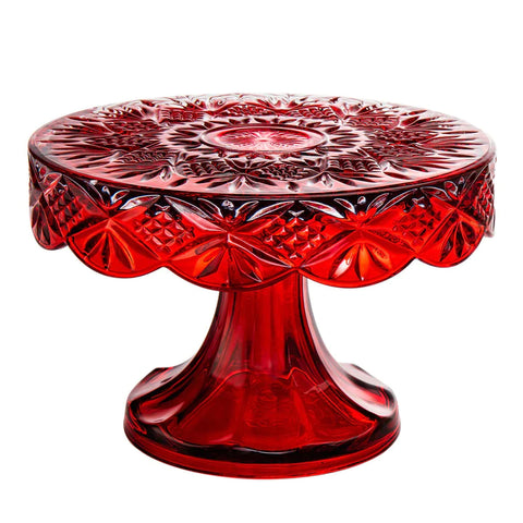 DUBLIN RED CAKE PLATE