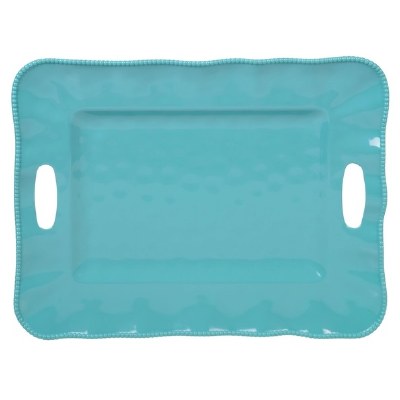 RECTANGULAR TRAY WITH HANDLES