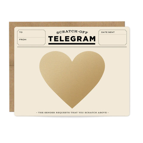 TELEGRAM SCRATCH-OFF CARD