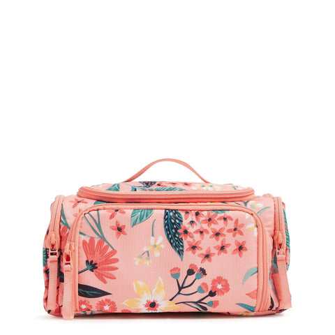 LARGE CORAL TRAVEL COSMETIC