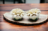 WHITE DAISY SALT AND PEPPER