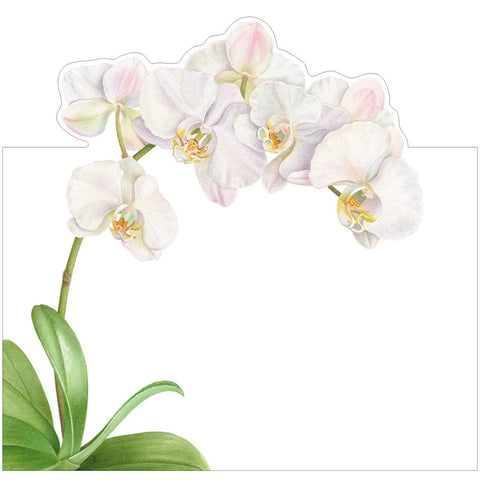 WHITE ORCHID PLACE CARD
