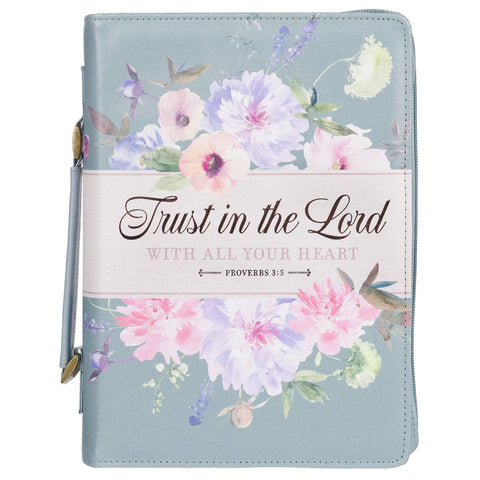 TRUST IN THE LORD - FLOWER BIBLE COVER