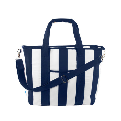 NAVY STRIPE COOLER BAG