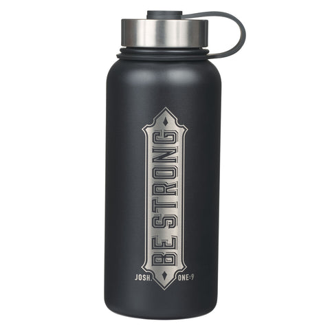 BE STRONG JOSHUA 1:9 - STAINLESS WATER BOTTLE