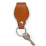 KEYCHAIN ROUND RECYCLED LEATHER