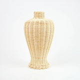 NATURAL RATTAN VASE