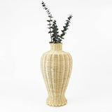 NATURAL RATTAN VASE