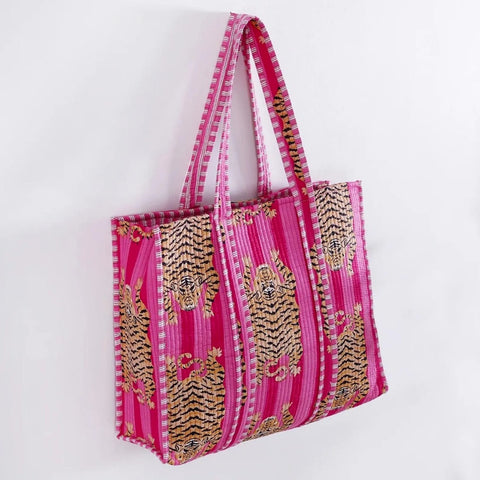 TIGER HANDBAG PINK