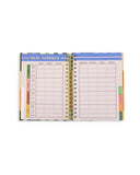 BLUE TULIPS - MEDIUM 17 MONTH PLANNER 2024-2025