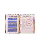 BLUE TULIPS - MEDIUM 17 MONTH PLANNER 2024-2025