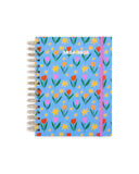 BLUE TULIPS - MEDIUM 17 MONTH PLANNER 2024-2025