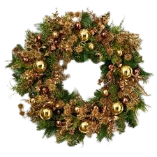 MIXED WREATH GILDED