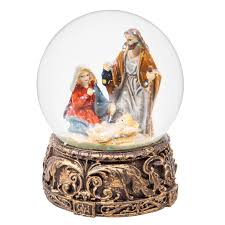 GLASS WATER BALL NATIVITY