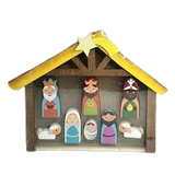 WOOD NATIVITY