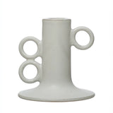 STONEWARE CANDLE HOLDER