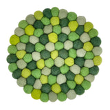 RAINBOW FELT BALL TRIVET