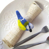 BLUE BIRDS NAPKIN RINGS SET OF 4