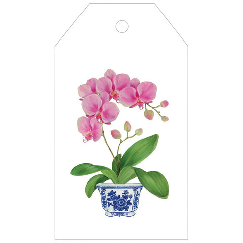 PINK ORCHID HANGING GIFT TAG