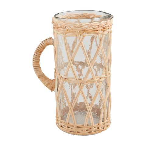 RATTAN PITCHER