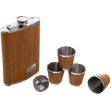 WOOD FLASK SET