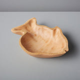 WOOD TINY FISH DISH