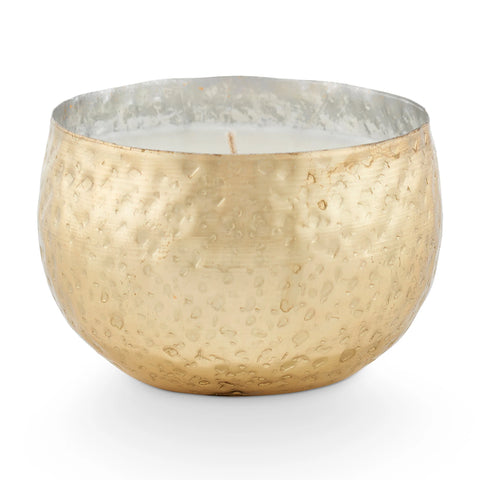 WINTER WHITE METAL CANDLE