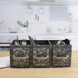 METAL FLATWARE CADDY