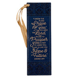 I KNOW THE PLANS LEATHER BOOKMARK - JEREMIAH 29:11