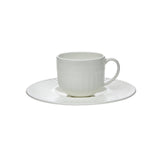 WHITE CUP & SAUCER SET OF 4