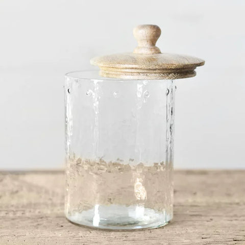 GLASS JARS WITH BAMBOO LIDS
