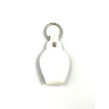 KEYCHAIN ROUND RECYCLED LEATHER