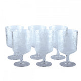 GLASSY TEXTURE GLASSES TRANSPARENT 280ML